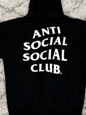 Anti Social Social Club Mind Games Mens Black Hoodie - Medium